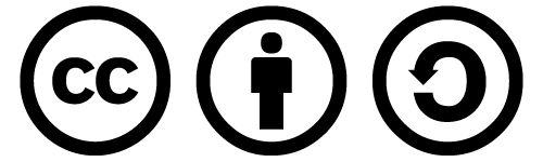 Creative Commons License icons: CC, BY, Attribution-ShareAlike